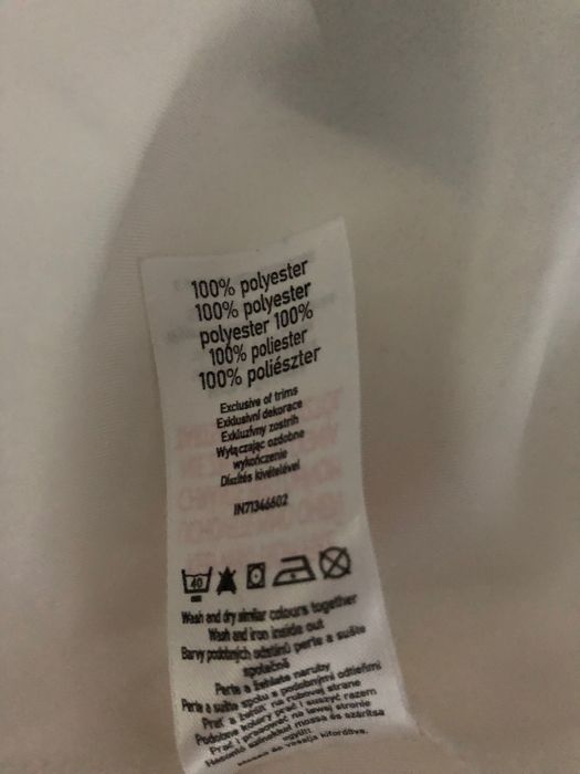 Biała koszulka/tunika satynowa