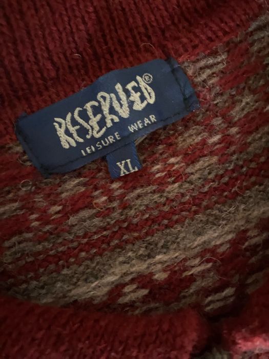 Męski wełniany sweter z wełny szetlandzkiej nordic