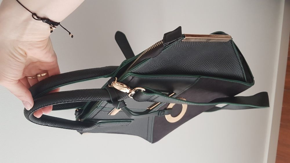 Torebka River Island, czarna, JAK NOWA