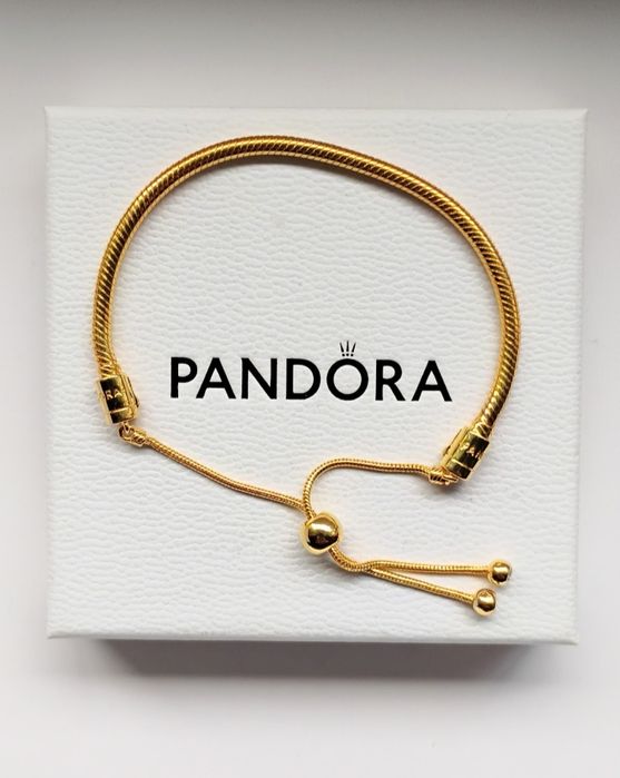 Eksluzywna bransoletka Pandora złota