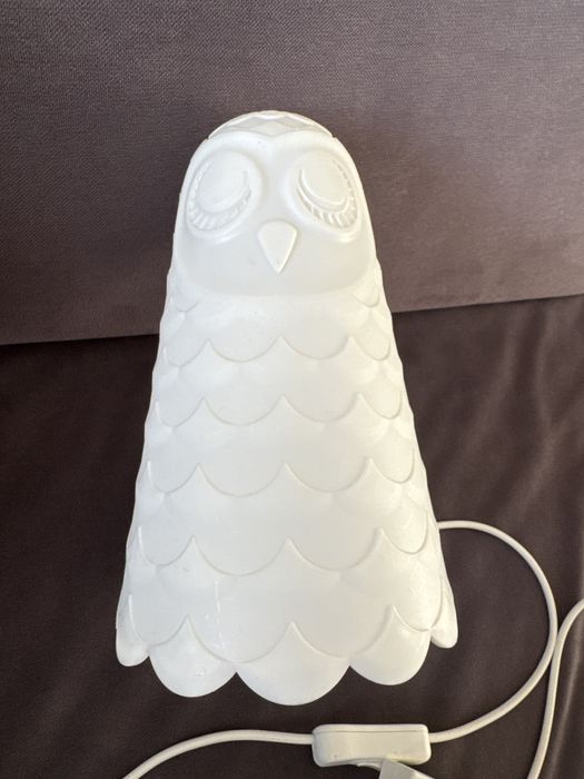 Lampka nocna sowa dziecko Ikea oświetlenie dla dzieci