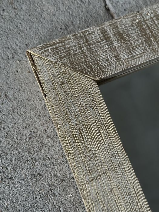 Lustro ze starego drewna Vintage Retro Okno 77x64 LOFT industrial PRL