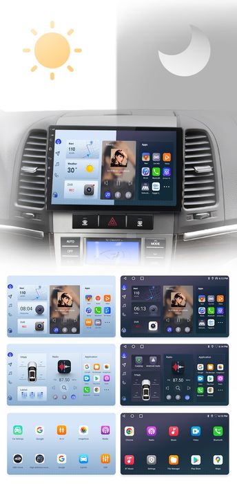 Rádio 9" android Hyundai Santa Fé 2006 a 2012 CARPLAY WIFI GPS 2/32GB