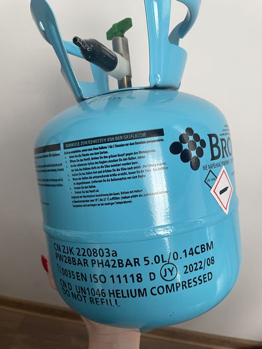 Butla po helu - 0,14m3