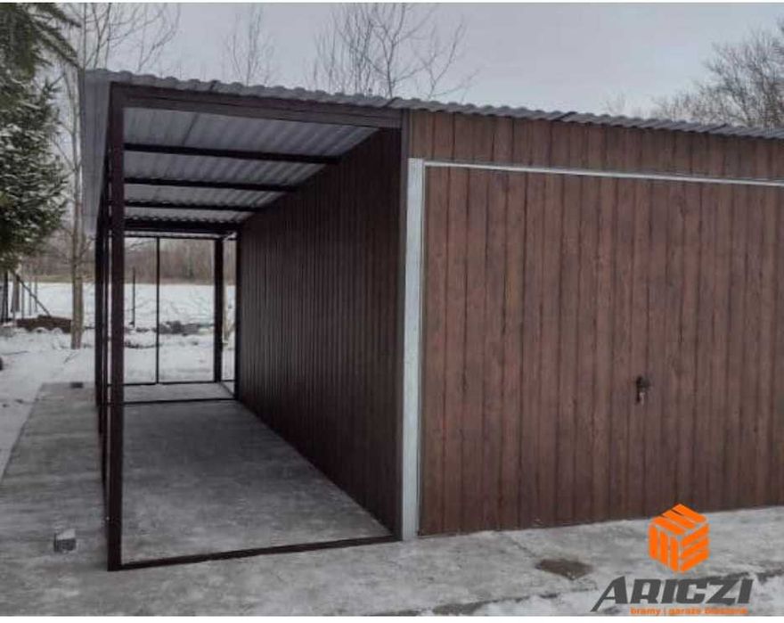 OKAZJA Garaz blaszany 3x5 na budowe schowek blaszak