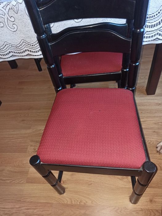 Krzesło drewniane kolor czarny