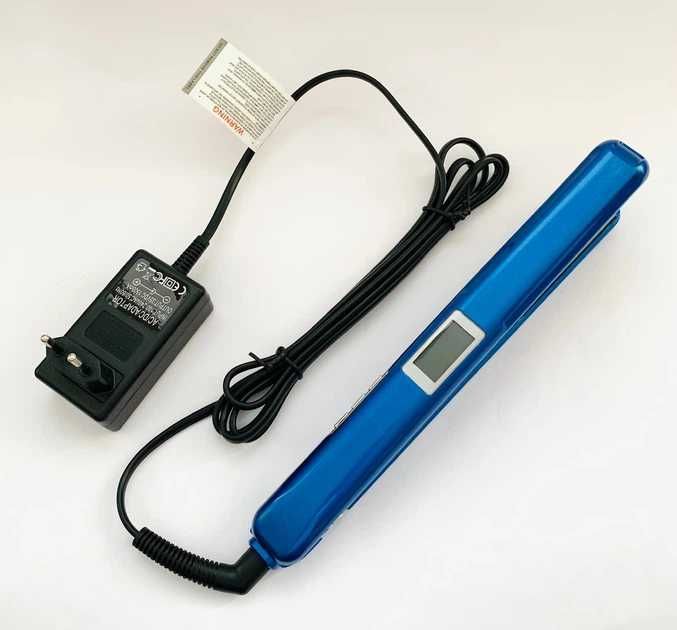 Інфрачервоний утюг для волосся з ультразвуком Ultrasonic 1056, синій