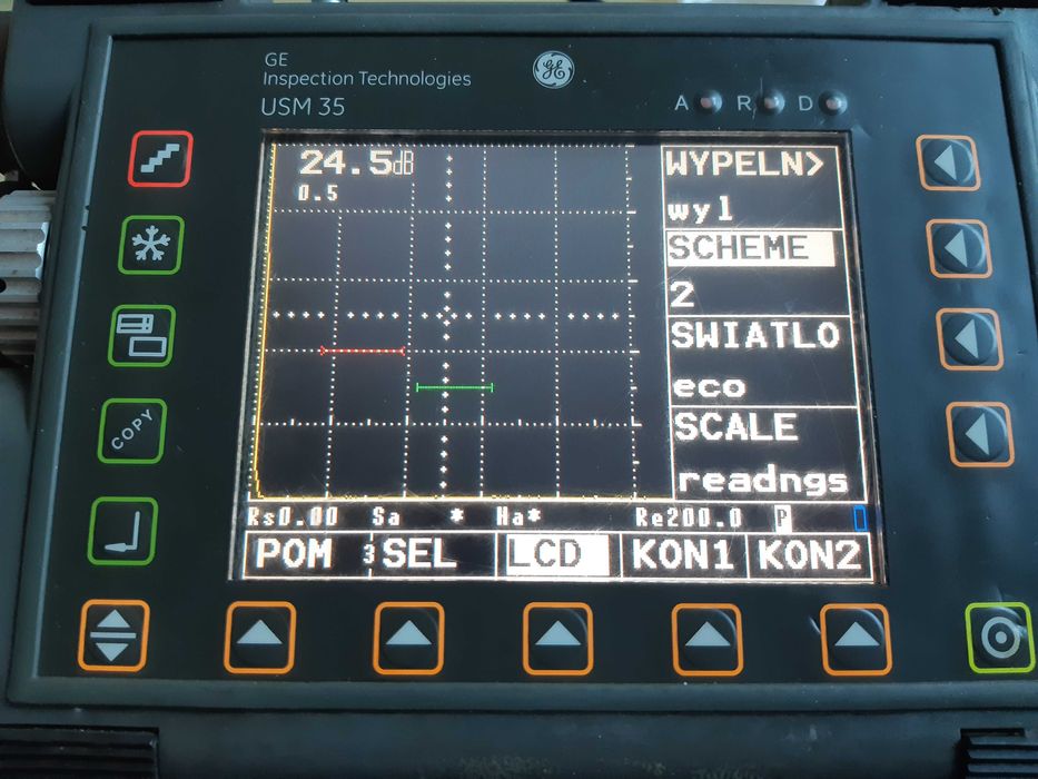 Defektoskop ultradźwiękowy Krautkramer USM35X  DGS DAC ut ndt