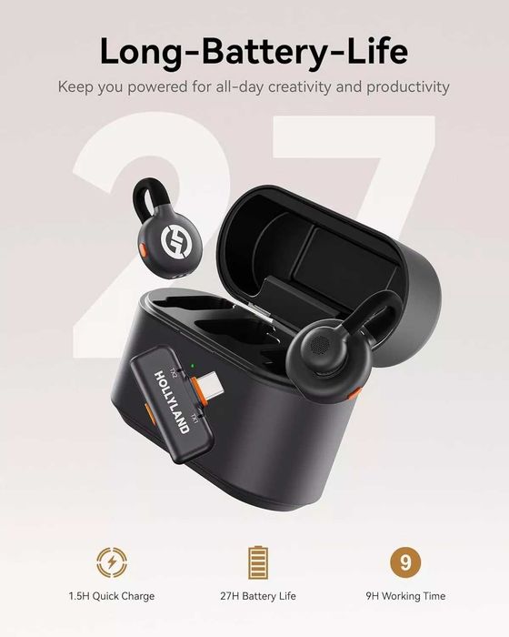 Бездротовий петличний мікрофон Hollyland Lark M2S Type-c