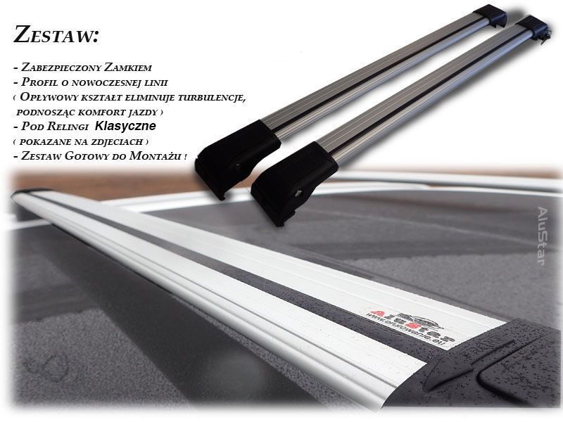 Belki Poprzeczne na Relingi Vivaro Trafic Primastar