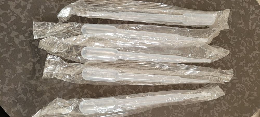 Pipetas de laboratório  embaladas unidade