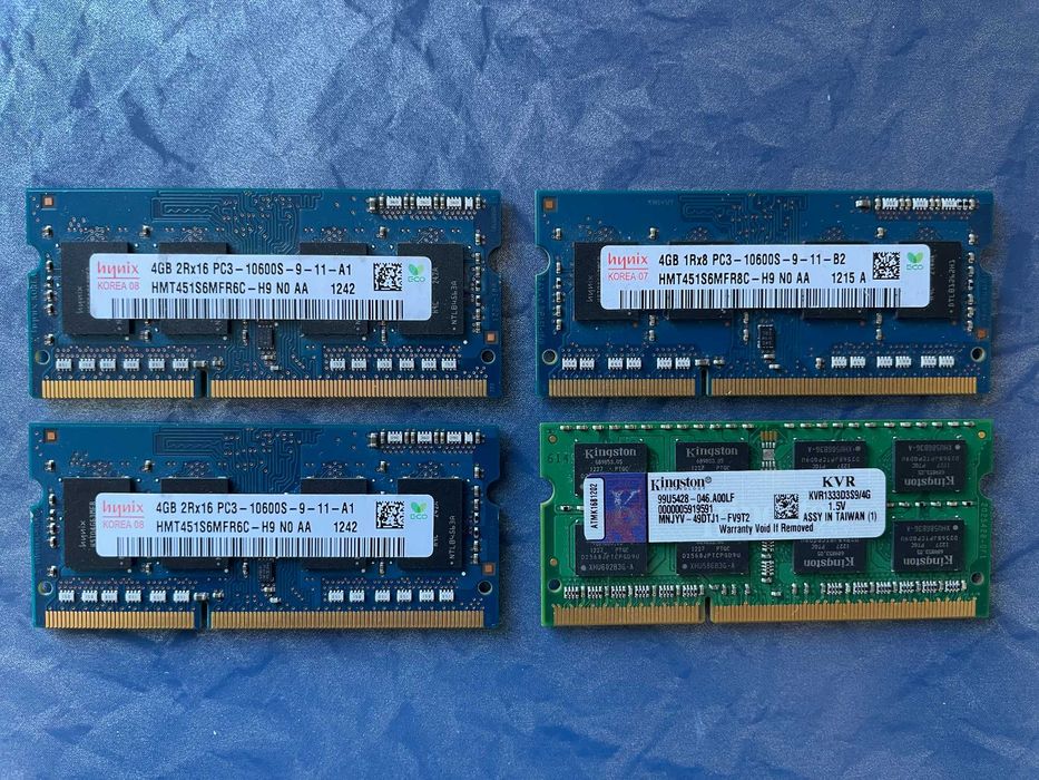 Оперативна пам'ять DDR3 Hynix Kingston 4GB 8GB ноут 1333 ПК 1600