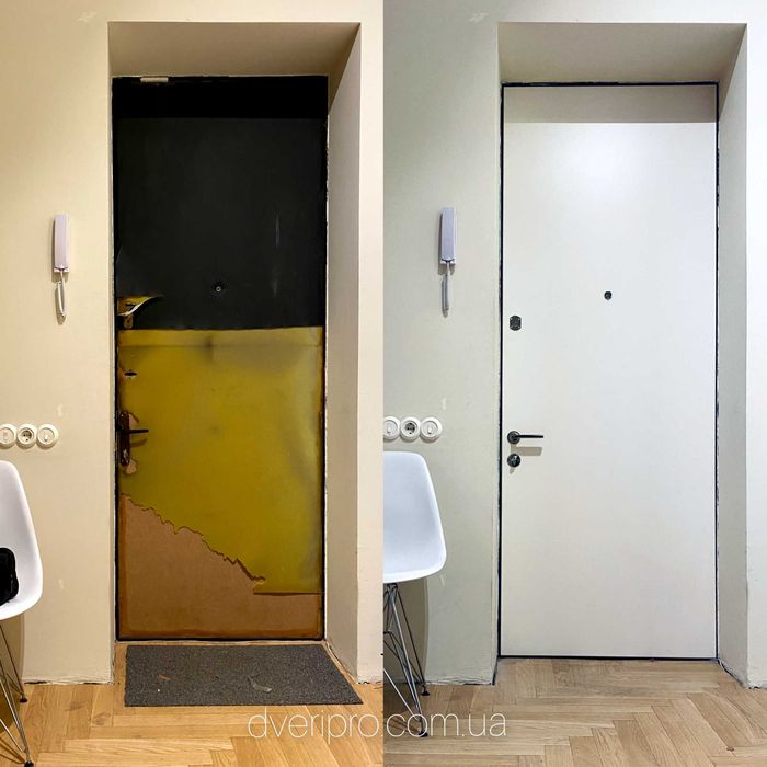 Обивка,обшивка,перетяжка,реставрация, ремонт дверей.Замена замков