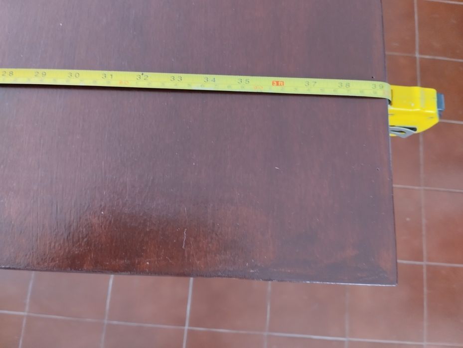 Mesa madeira mogno com duas abas