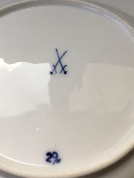 Dois pratos Meissen, sec. XIX