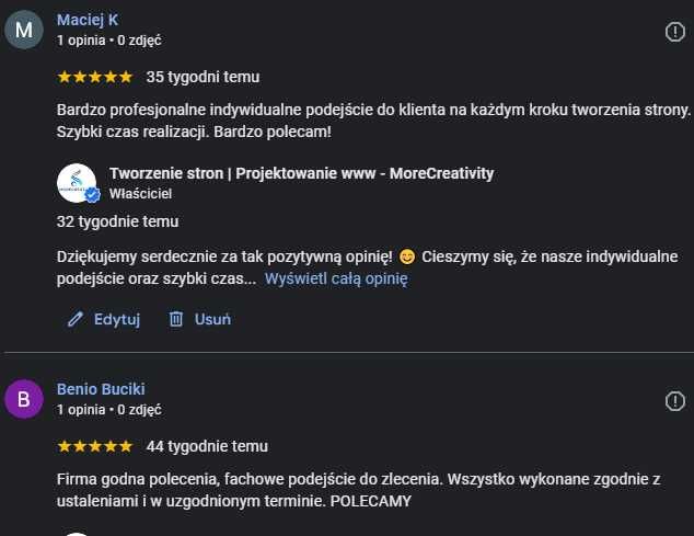 Strona internetowa | WordPress | Projektowanie stron | Tworzenie stron
