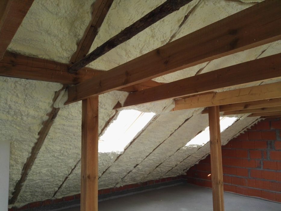 Ocieplanie poddasza Pianką PUR, Zabudowa Płytami Karton Gips
