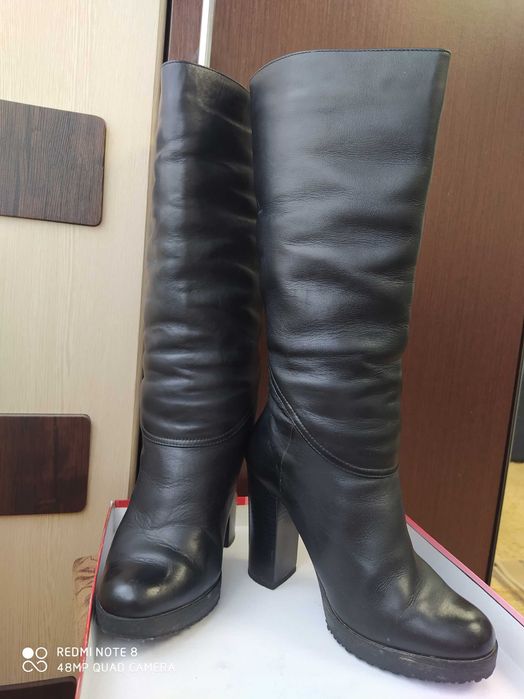 Шкіряні сапоги. Сапожки кожа