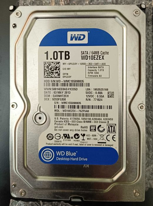 Disco Western Digital WD10EZEX 1TB