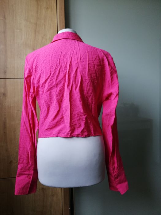 Koszula Barbie różowa krótka M/38/10 H&M długi rękaw