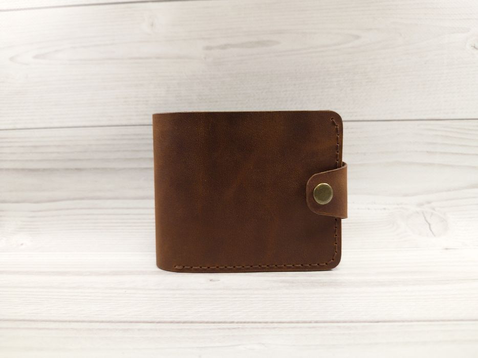 Гаманець шкіряний. Гаманець з натуральної шкіри. Ручна робота