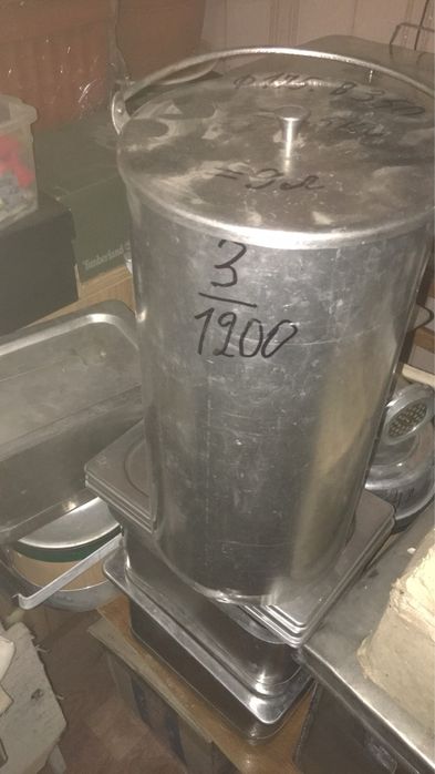 Ведро нержавейка пищевая с крышкой