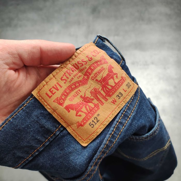 MĘSKIE Spodnie Classic Eleganckie Slim Jeans Denim Levis PREMIUM 512