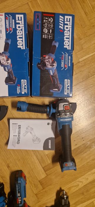 Szlifierka kątowa aku erbauer