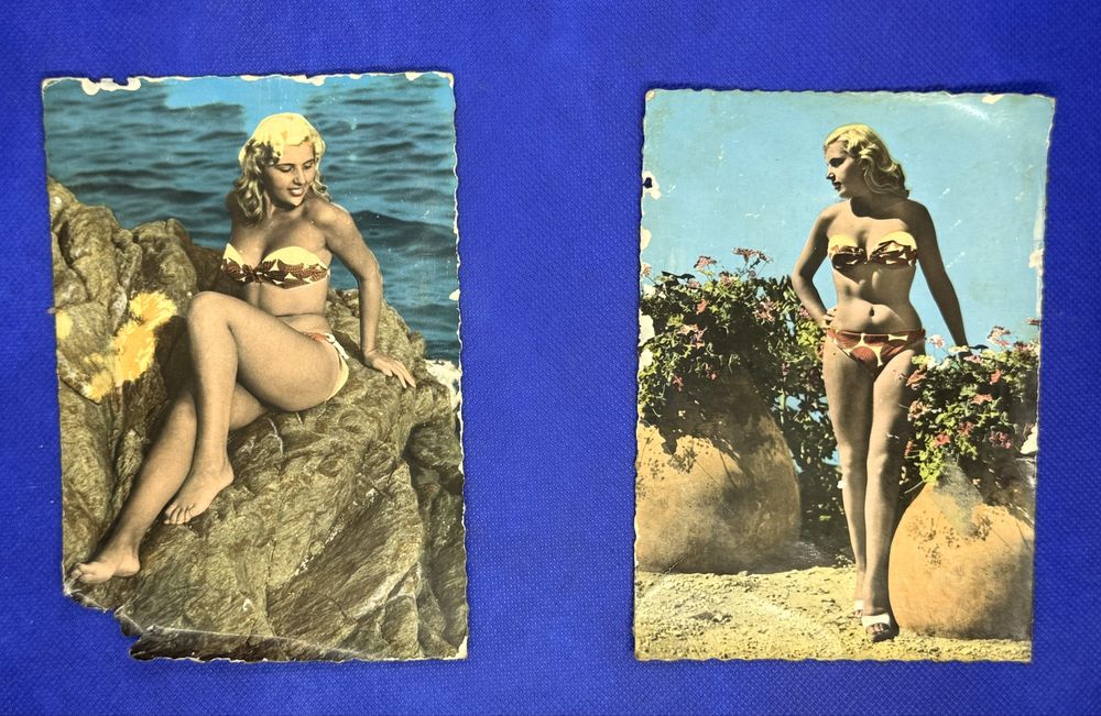 Postal Vintage Pin-Up – Década de 1950/60