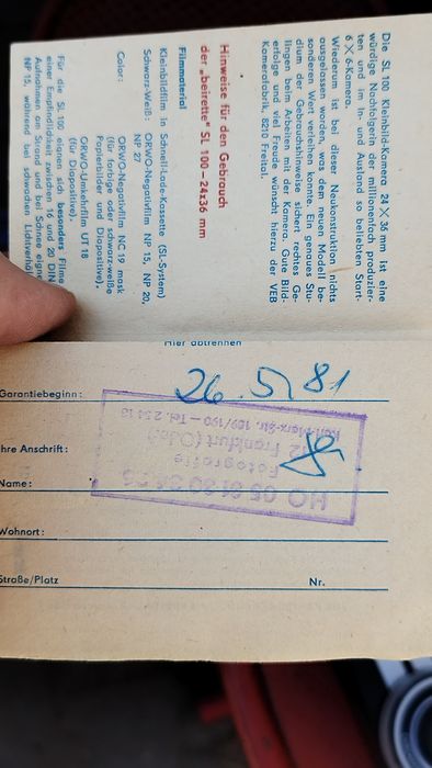 Aparat analogowy Beirette SL