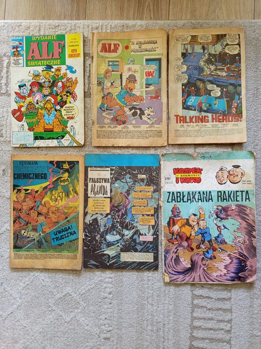 Całość 6 komiksów z lat 90 tych