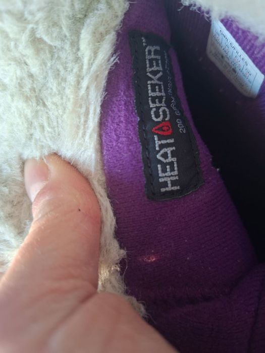 The North Face Śniegowce buty dziecięce zimowe fioletowe EU 33.5 21 cm