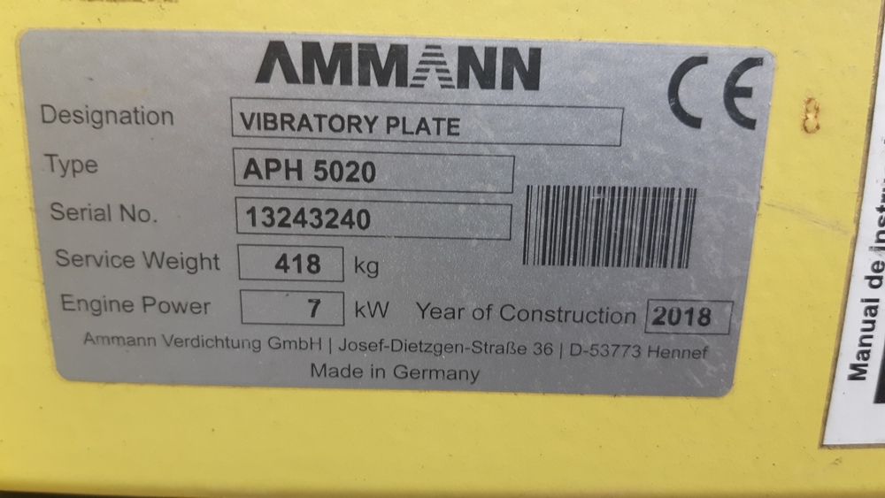 Zagęszczarka rewersyjna AMMANN APH 5020