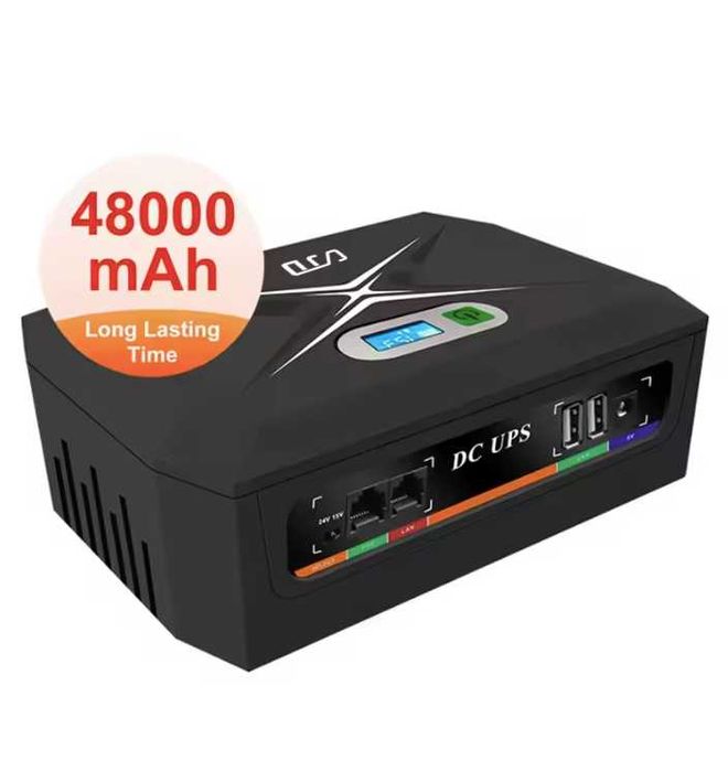 ДБЖ Потужність 100 Вт, LiFePO4 Ємність 48000mAh, Mini UPS 100W.