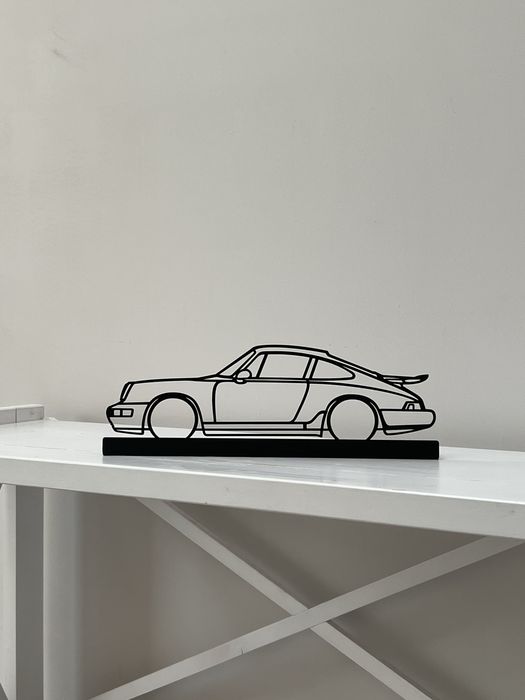 Металеві силуети Porsche, статуетка
