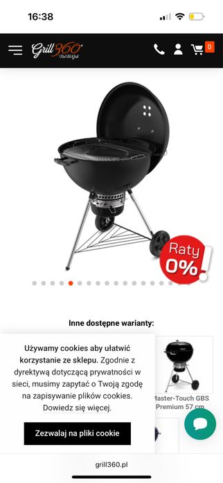 Weber gril węgliwy Master Touch 67cm