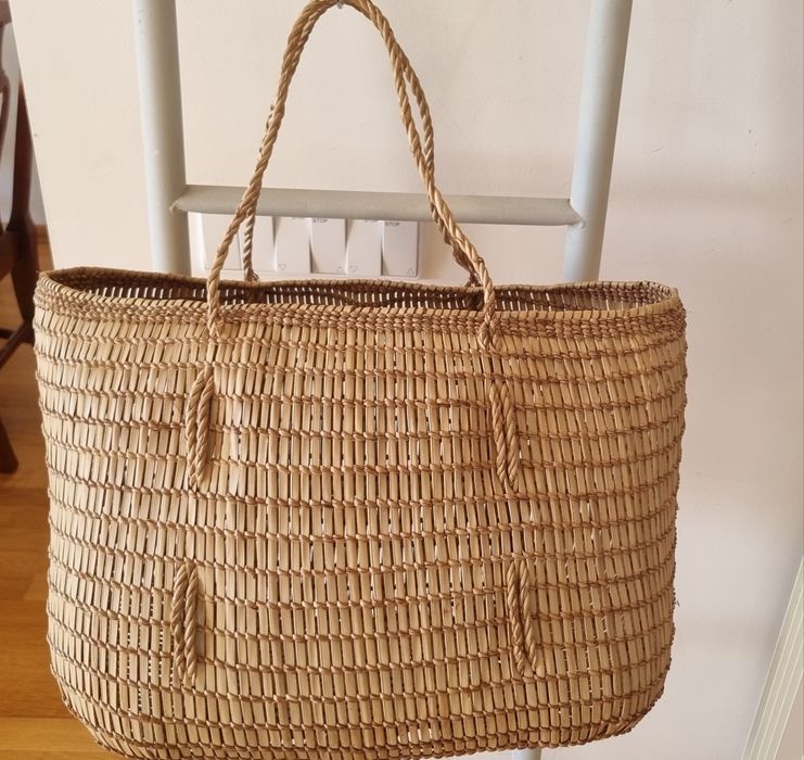 Cesto decorativo em cor natural
