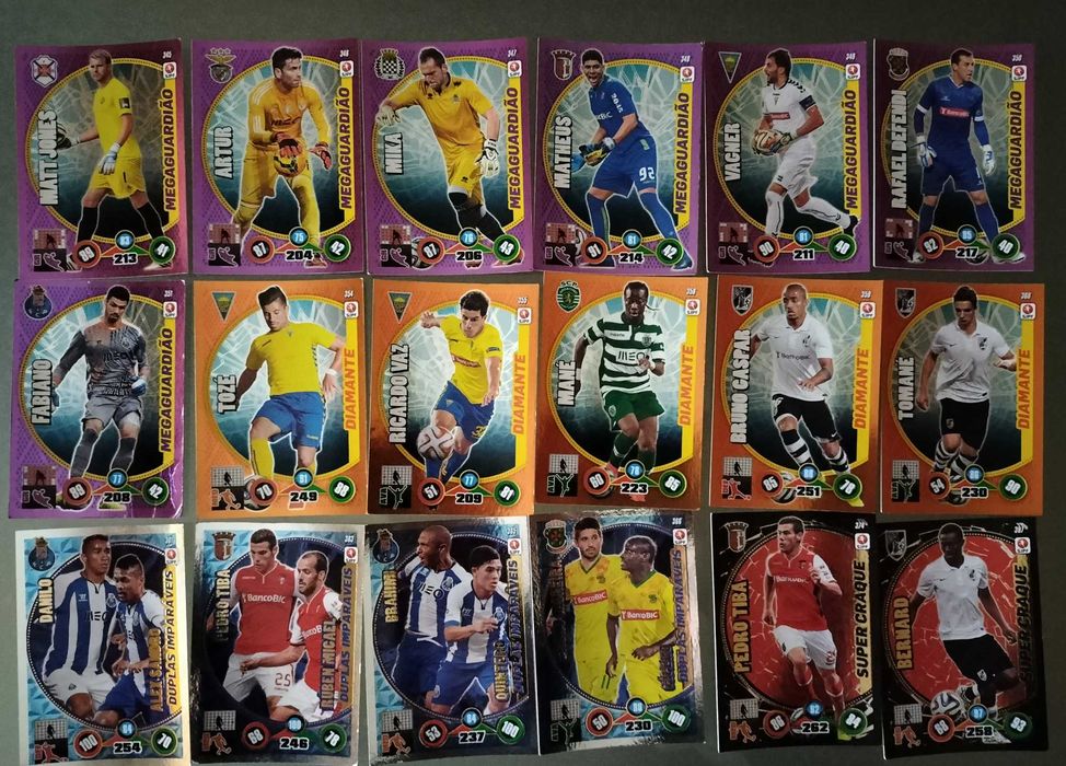 Adrenalyn 2014/2015 Special Cards Lot (list shown in the last photo)