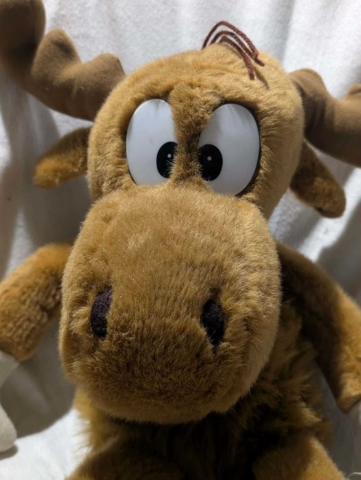 Bullwinkle Moose duża maskotka 54 cm Rocky Łoś super ktoś Aliki