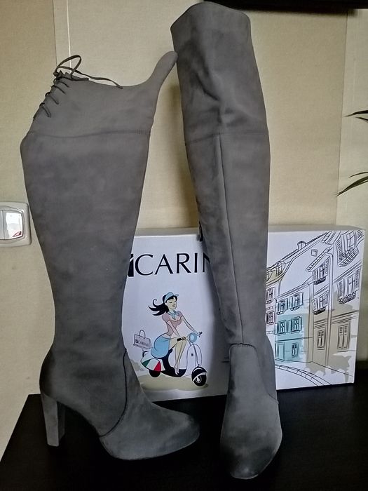 Piękne kozaki zamszowe CARINII, 39