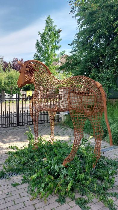 Kwietnik h220cm koń zebra naturalnej wielkosci unikatowy HIT