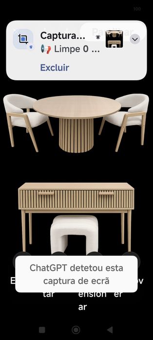 Mesa redonda e puff novos homestaging