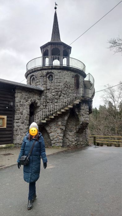 Pikowany płaszcz damski oversize rozmiar XS-S