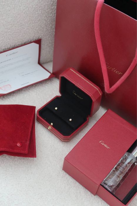 Серьги cartier сережки