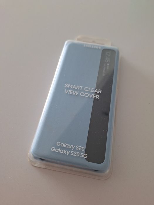 Capa S20 smart clear View azul