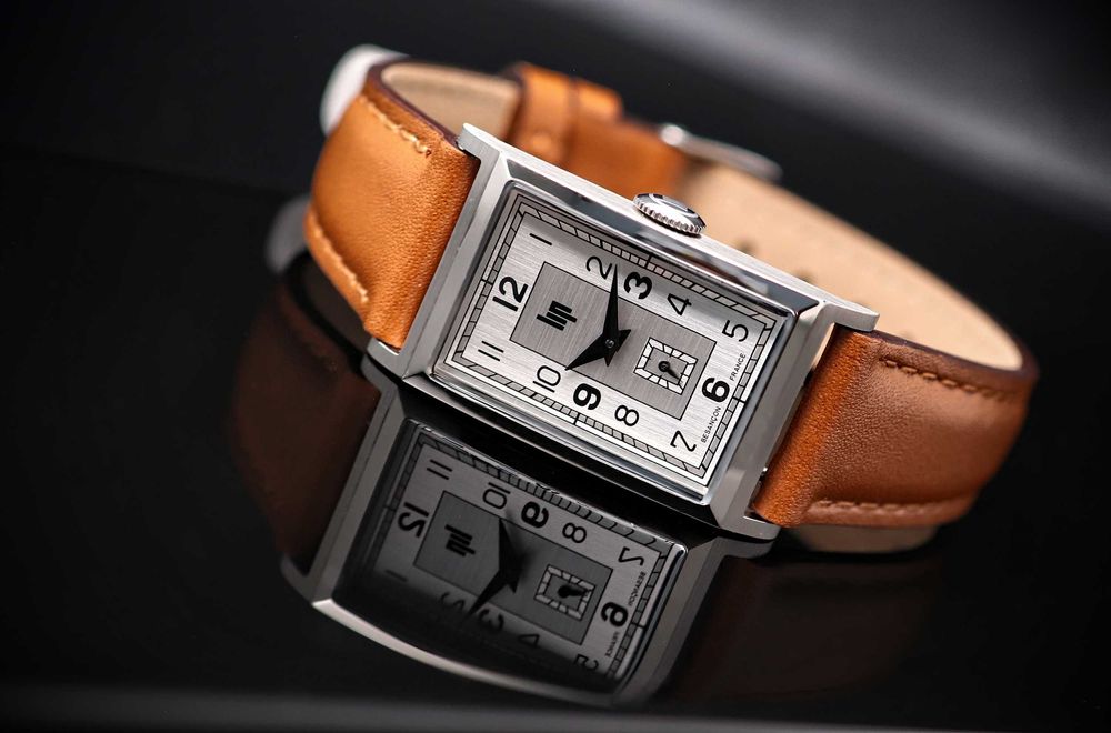 LIP Churchill 671015 Francuski Zegarek Męski Prostokąt Art Deco