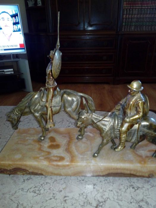 Estatueta bronze Don quixote