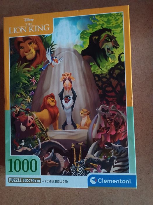 Puzzle ułożone 1000 elementów clementoni