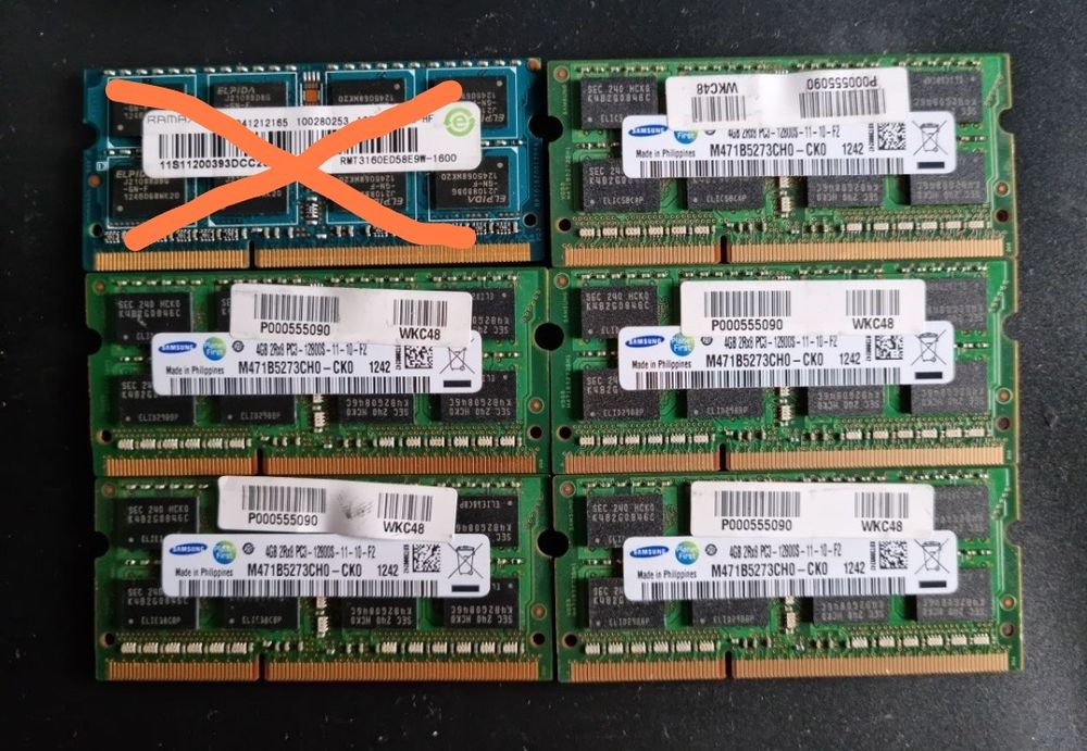 Pamięć ram do laptopa ddr3 pc3 4GB 12800s 1600MHz