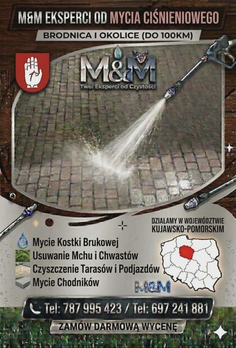 Mycie kostki brukowej
